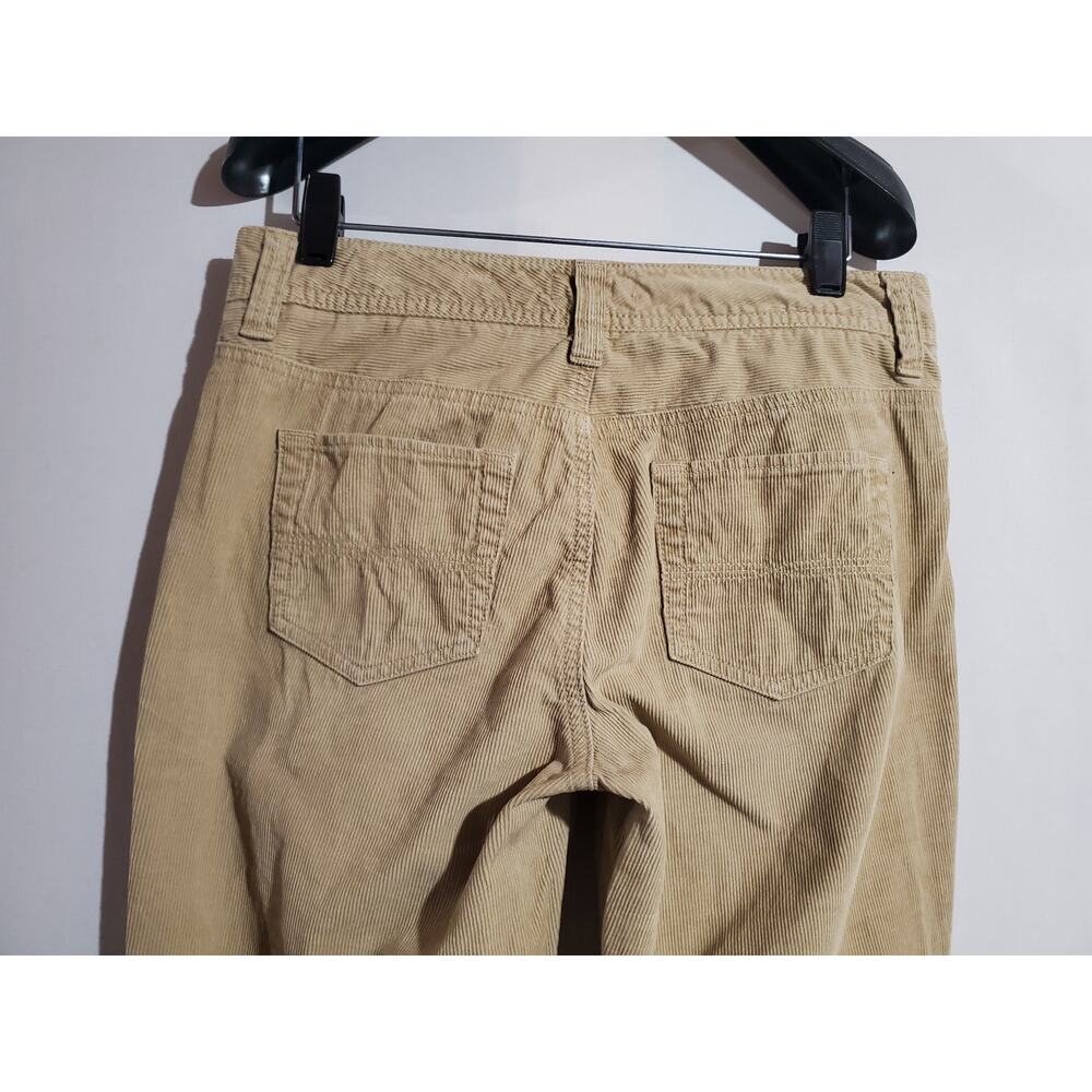 Express VTG Y2K Corduroy Bootcut Pants Womens Size 4 Mid Rise Tan Beige Cotton - Picture 4 of 9